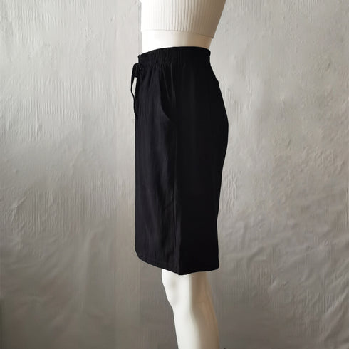 ショートパンツ ハーフパンツ 薄手 ショートパンツ ハーフパンツ 薄手 ウエストゴム ゆったり 楽ちん ボトムス 85YN-900187