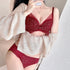 ブラジャー ランジェリー 下着セット ブラジャーショーツセット ノンワイヤー 女性 2点セット レディース ブラセット 谷間 盛れる 85YN-900286