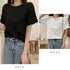 ニット tシャツ カジュアルトップス ラウンドネック ゆったり カットソー 韓国ファッション 薄手 ニット シンプル 着やせ トップス 部屋着 プルオーバー 85YN-900357