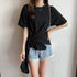 tシャツ 春夏 イレギュラーヘム 半袖 カットソー レディース 着やせ セクシートップス アシンメトリーtシャツ クルーネック無地トップス シンプル 85YN-900363