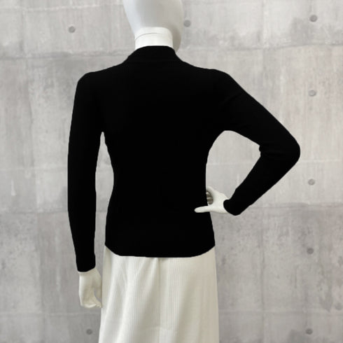 ニットトップス デコルテカットリブニット レディース セクシー ニットプルオーバー 大人秋服 ニットウエア 普段着 長袖ニットセーター カジュアル ニットインナー 85YN-900403