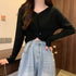 フロントツイスト ニットプルオーバー秋服 クロップド丈 ニットウェア ねじり リブニット 長袖 無地 大人可愛い ニットセーター カジュアル ニットソー 普段着 85YN-900415