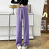 セミワイドパンツ レディースウエストゴム カジュアル ロングパンツ ハイウエスト イージーパンツ 体型カバー リラックスパンツ ゆったり 韓国風ボトムス きれいめ 85YN-900464