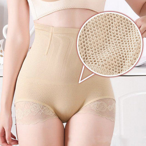 ガードルショーツ ハイウエスト 補正下着 レディース レース切り替え 美腹美尻 ボックスショーツ 引き締め ヒップアップインナーパンツ ストレッチ骨盤ケアショーツ 85YN-900471