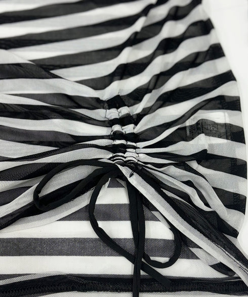 水着3点セット 露出控えめセパレート水着 レースアップビキニ レディース ハイウエストショートパンツ ボーダーラッシュガード 水着セット 日焼け防止 着やせ 85YN-900550