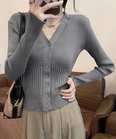 カーディガン vネック レディース韓国風 ニットトップス レディース ニットカーディガン きれいめ 長袖 着回し 羽織り カジュアル ニットセーター おしゃれ 85YN-900578