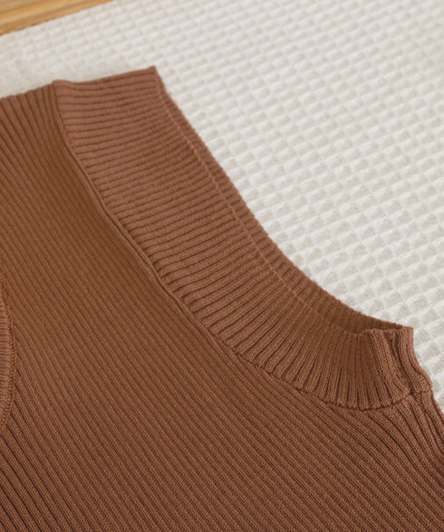 フレンチスリーブ サマーニット 韓国風 レディース ニットトップス バッククロス 春夏トップス 丸首 着回し ニットソー プルオーバー おしゃれ カジュアル 85YN-900583