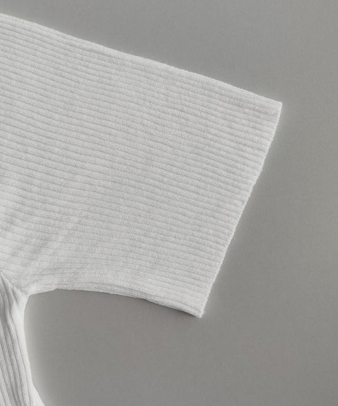 Vネックリブニットトップス 着やせ 無地 ニットソー レディース きれいめ ニットウェア 半袖 ニットプルオーバー オフィスカジュアル ニットセーター 夏服 85YN-900593