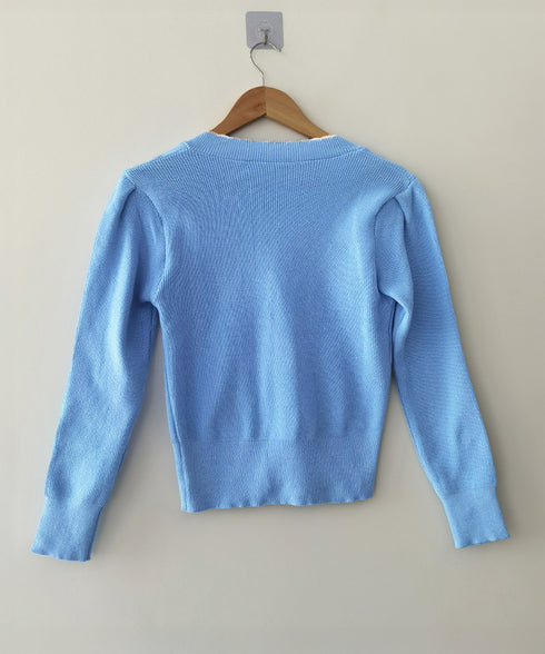 ニットトップス レディース Vネック長袖 リブニット 配色 前開き 大人 きれいめ 通勤 着回し カーディガン カジュアル ニットウェア おしゃれ 85YN-900598