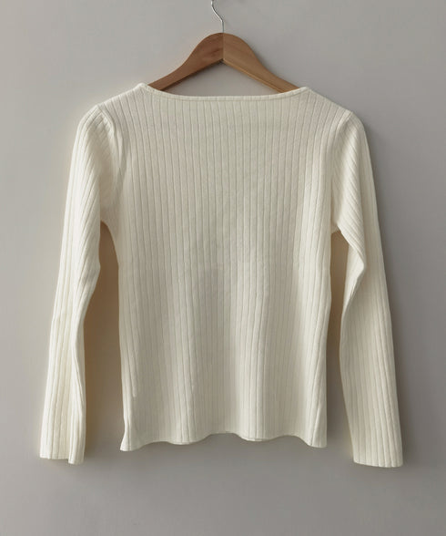 リブニットトップス 着やせ 無地 韓国風 ニットソー レディース きれいめ ニットウェア 長袖 ニットプルオーバー オフィスカジュアル ニットセーター 秋冬 85YN-900599