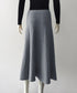 フレアニットスカート 着やせ 無地 秋冬 レディース Aラインスカート リブスカート ウエストゴム ハイウエスト ボトムス 体型カバー 大人可愛い 韓国風 85YN-900600