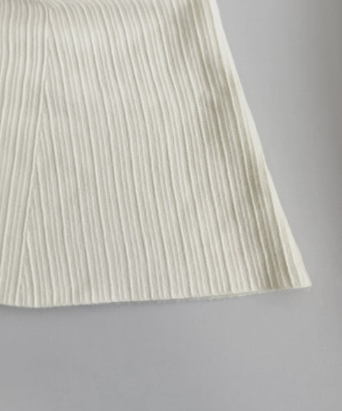 フレアニットスカート 着やせ 無地 秋冬 レディース Aラインスカート リブスカート ウエストゴム ハイウエスト ボトムス 体型カバー 大人可愛い 韓国風 85YN-900600