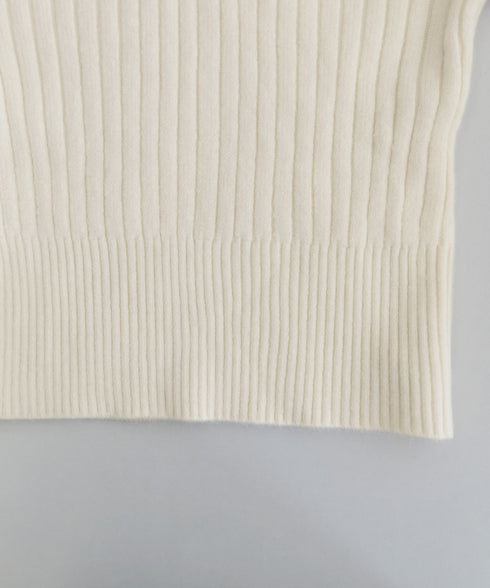リブニット トップス きれいめ 長袖 ニットカットソー ベーシック ニットセーター着回し ニットプルオーバー 柔らかい ニットウェア おしゃれ 秋冬 85YN-900601