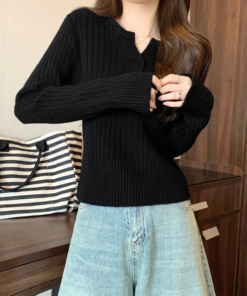 リブニット トップス きれいめ 長袖 ニットカットソー ベーシック ニットセーター着回し ニットプルオーバー 柔らかい ニットウェア おしゃれ 秋冬 85YN-900601