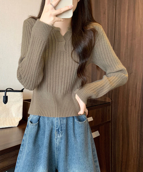 リブニット トップス きれいめ 長袖 ニットカットソー ベーシック ニットセーター着回し ニットプルオーバー 柔らかい ニットウェア おしゃれ 秋冬 85YN-900601