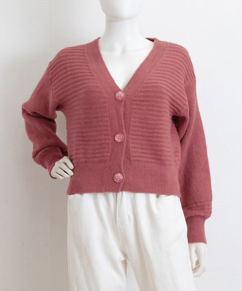 ニットカーディガン ショート丈 韓国風 レディース ニットトップス 可愛い 長袖カーデ 羽織り ライトアウター カジュアル 通学 前開き 秋服 おしゃれ 85YN-900602