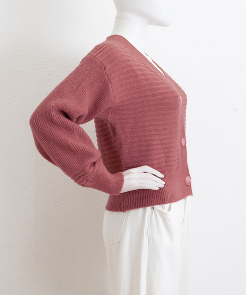 ニットカーディガン ショート丈 韓国風 レディース ニットトップス 可愛い 長袖カーデ 羽織り ライトアウター カジュアル 通学 前開き 秋服 おしゃれ 85YN-900602