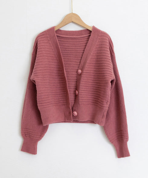 ニットカーディガン ショート丈 韓国風 レディース ニットトップス 可愛い 長袖カーデ 羽織り ライトアウター カジュアル 通学 前開き 秋服 おしゃれ 85YN-900602