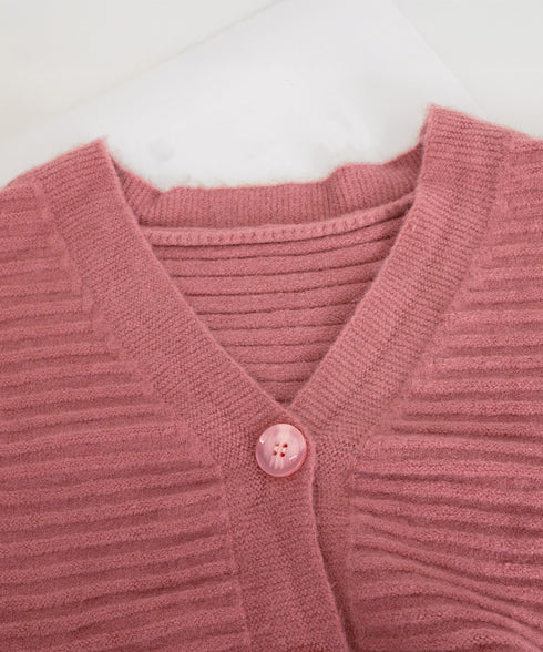 ニットカーディガン ショート丈 韓国風 レディース ニットトップス 可愛い 長袖カーデ 羽織り ライトアウター カジュアル 通学 前開き 秋服 おしゃれ 85YN-900602