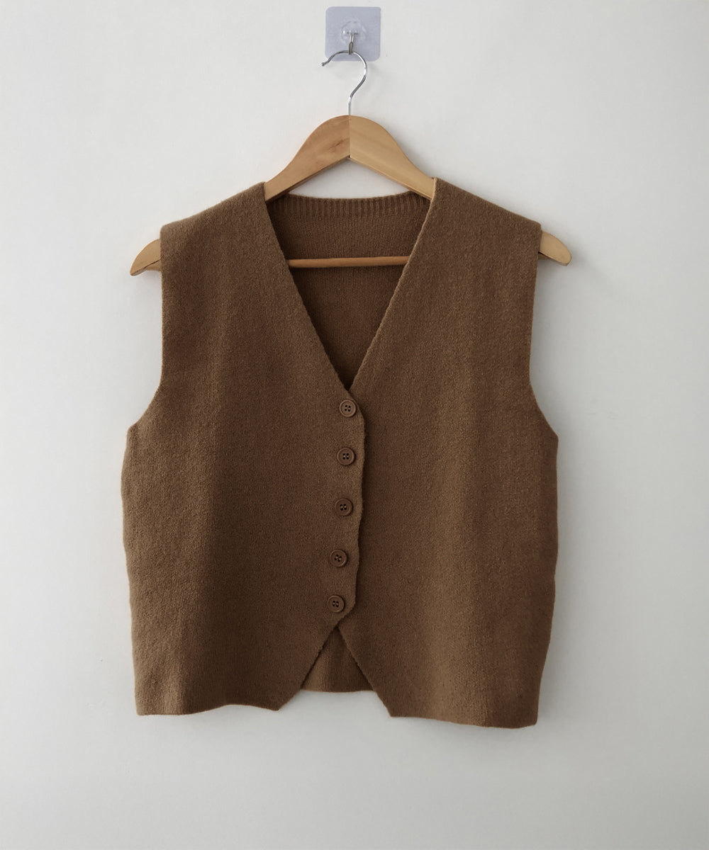 ニットベスト ニットジレ 重ね着 秋冬服 詳細画像11