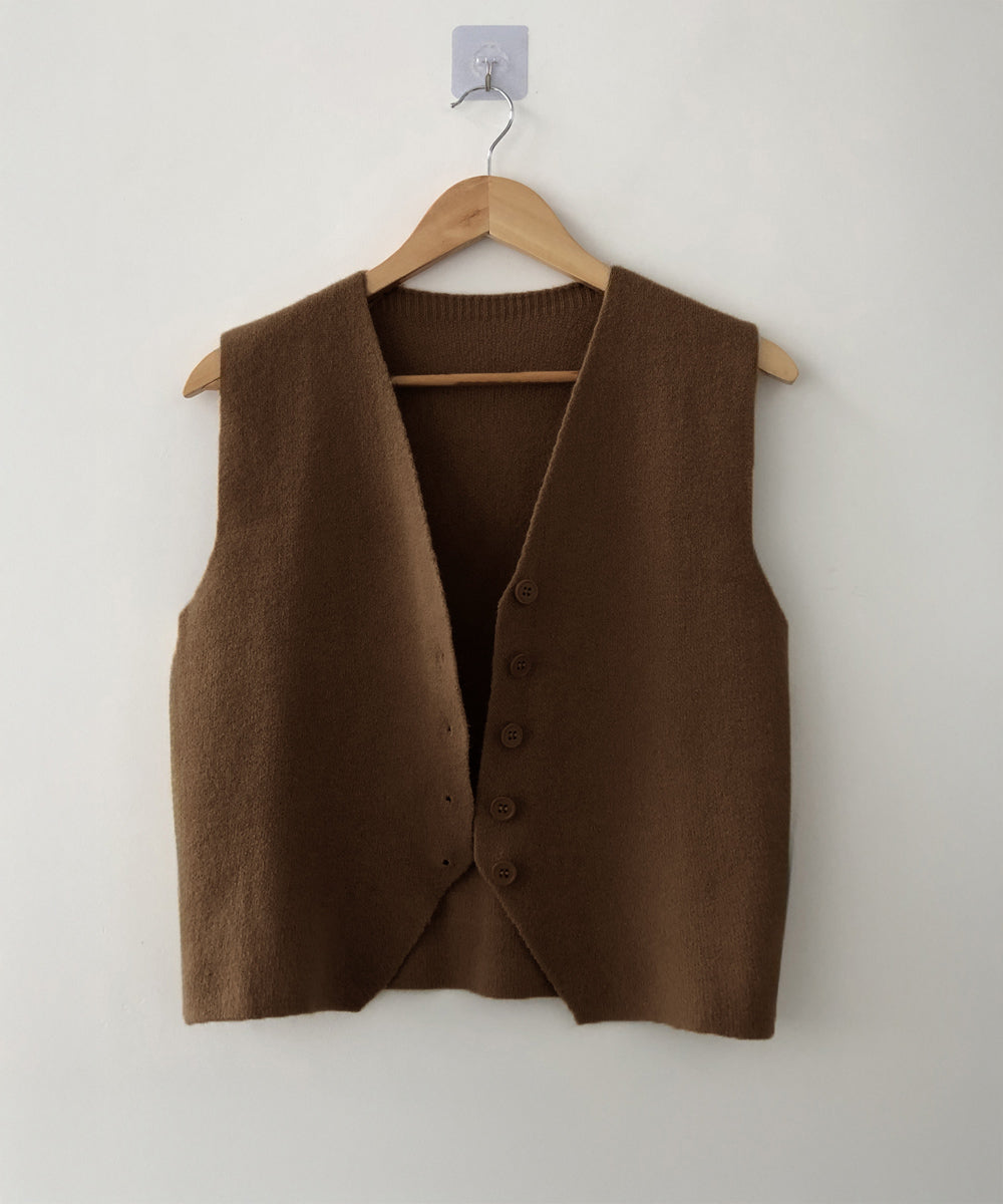 ニットベスト ニットジレ 重ね着 秋冬服 詳細画像12