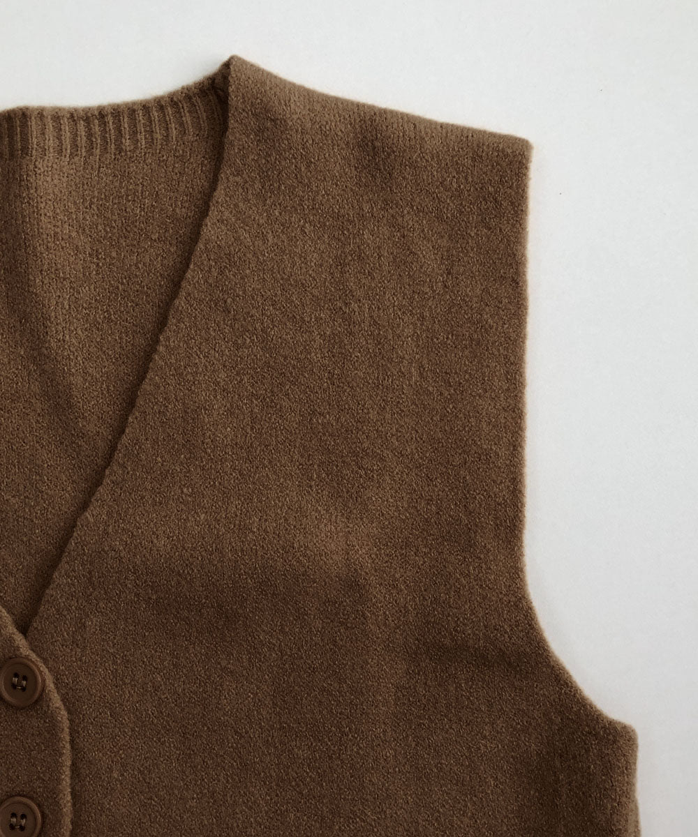 ニットベスト ニットジレ 重ね着 秋冬服 詳細画像15