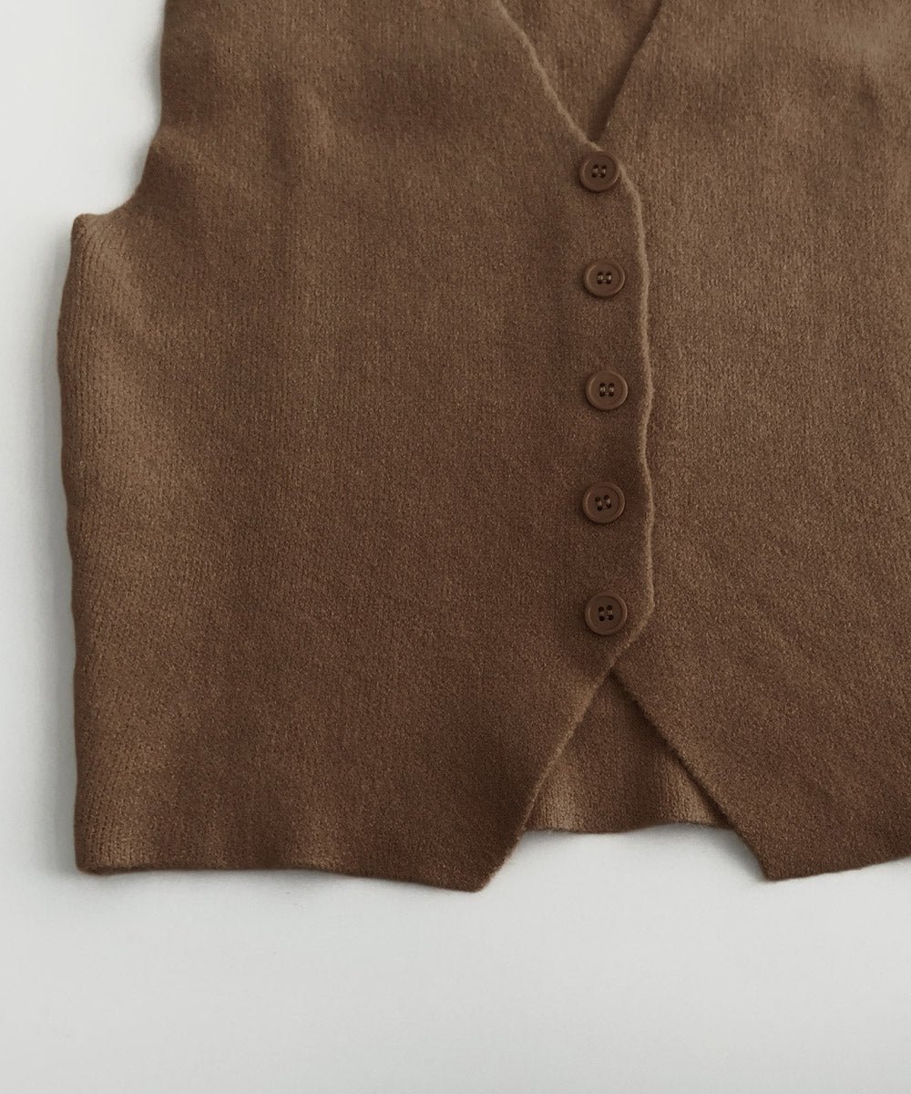 ニットベスト ニットジレ 重ね着 秋冬服 詳細画像16