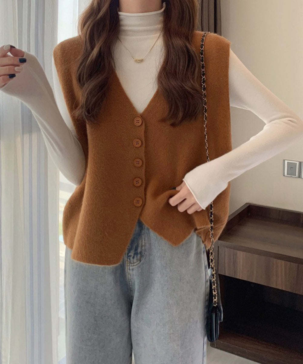 ニットベスト ニットジレ 重ね着 秋冬服 詳細画像5