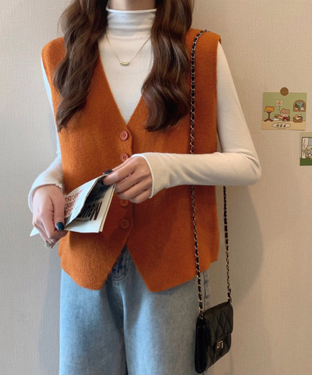 ニットベスト ニットジレ 重ね着 秋冬服 詳細画像6