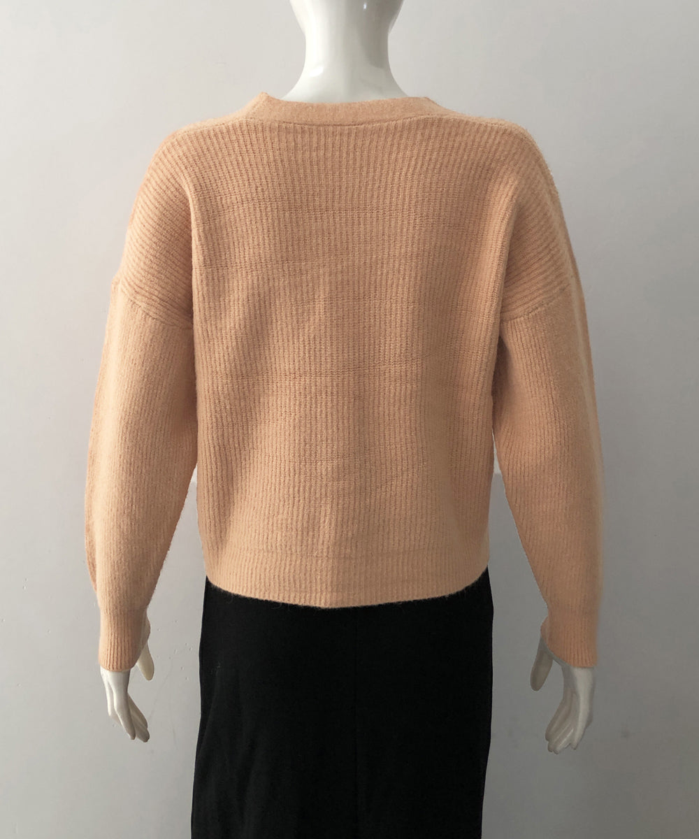 ニットカーディガン Vネック 長袖秋冬服