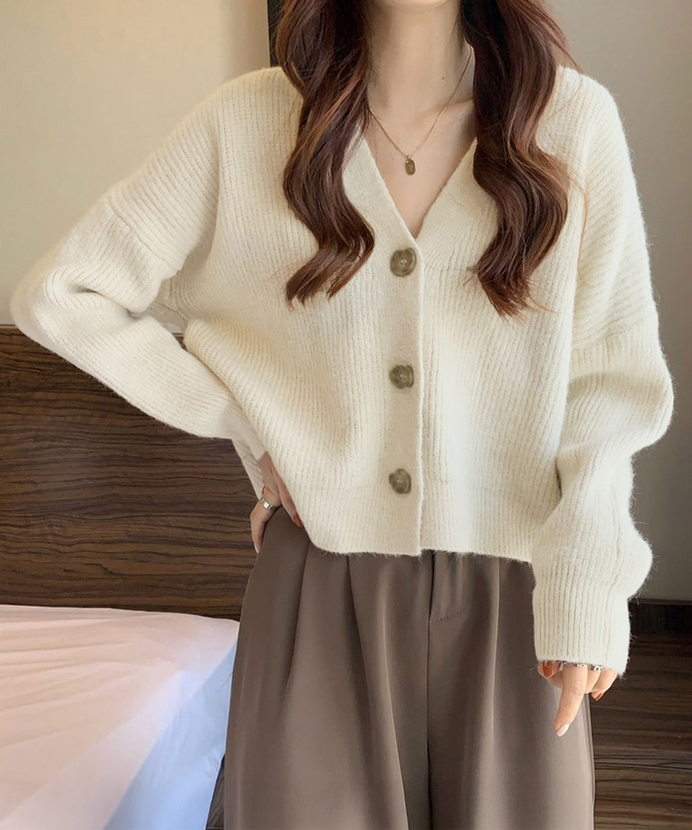 ニットカーディガン Vネック 長袖秋冬服
