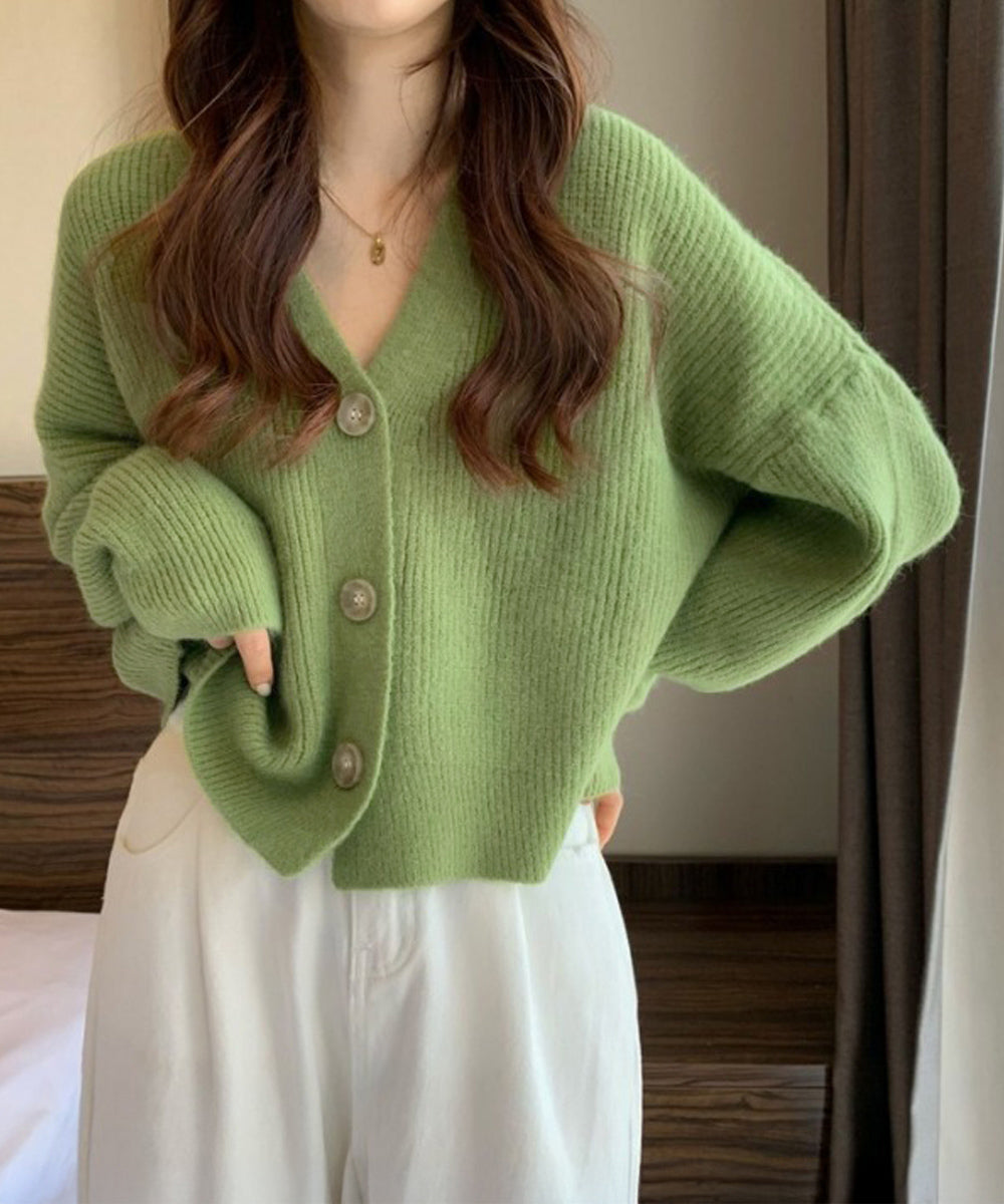 ニットカーディガン Vネック 長袖秋冬服
