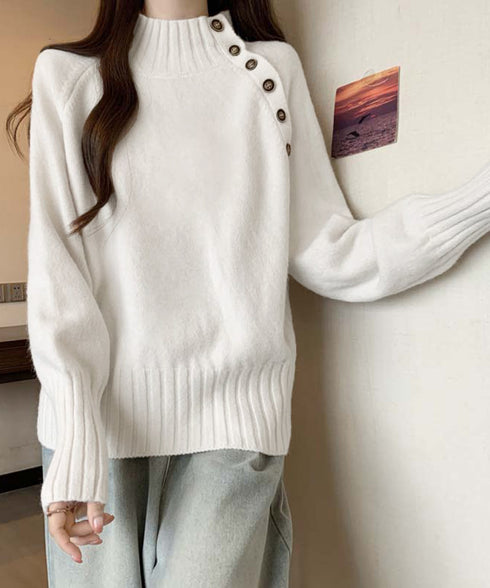 ニットトップス 体型カバー 長袖秋冬服 ニットセーター レディース ハイネック ニットウエア 着回しニット きれいめ 着やせ 大人カジュアル 85YN-900607