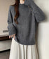 ニットトップス 体型カバー 長袖秋冬服 ニットセーター レディース ハイネック ニットウエア 着回しニット きれいめ 着やせ 大人カジュアル 85YN-900607