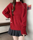 ニットトップス 体型カバー 長袖秋冬服 ニットセーター レディース ハイネック ニットウエア 着回しニット きれいめ 着やせ 大人カジュアル 85YN-900607