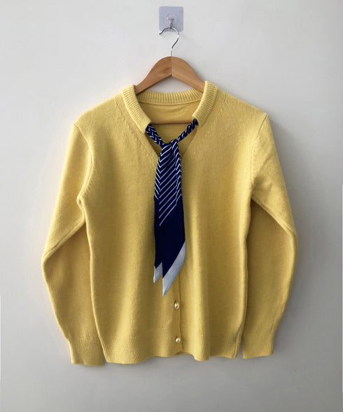 ボウタイニットトップス きれいめ 秋冬服 ニットウェア 前開き ボタン ニットセーター 羽織り ゆったり 無地 大人 ニットカーディガン おしゃれ 着回し 85YN-900609