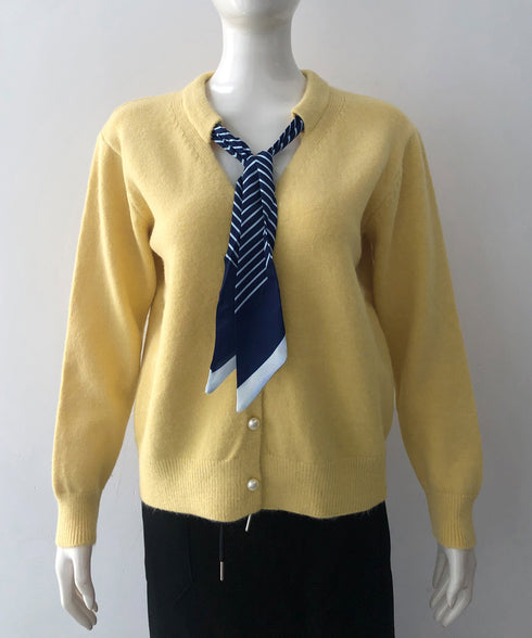 ボウタイニットトップス きれいめ 秋冬服 ニットウェア 前開き ボタン ニットセーター 羽織り ゆったり 無地 大人 ニットカーディガン おしゃれ 着回し 85YN-900609