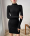 ニットワンピース 長袖 タイトワンピース レディース ハイネック ニットドレス おしゃれ 秋冬ボディコンワンピ リブニットワンピース 無地 セクシーワンピ 85YN-900611