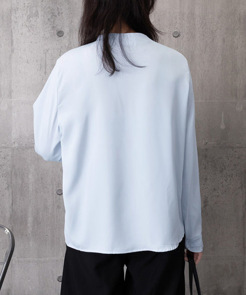フリルブラウス 長袖 レディース 春夏秋 シフォンブラウス 無地 上品 オフィスブラウス 大人 シャツブラウス おしゃれ トップス OL 春コーデ 30代40代 85YN-900621