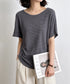 サマーニットトップス ドルマンスリーブ夏 レディース クルーネック ニットトップス 着やせニットTシャツ 大人カジュアル サマーセーター 韓国風ニットプルオーバー 85YN-900634