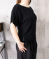 サマーニットトップス ドルマンスリーブ夏 レディース クルーネック ニットトップス 着やせニットTシャツ 大人カジュアル サマーセーター 韓国風ニットプルオーバー 85YN-900634