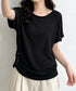 サマーニットトップス ドルマンスリーブ夏 レディース クルーネック ニットトップス 着やせニットTシャツ 大人カジュアル サマーセーター 韓国風ニットプルオーバー 85YN-900634