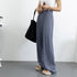 プリーツパンツ セルフカットワイドパンツ レディース ハイウエスト ストレートパンツ 体型カバーイージーパンツ 着やせ ロングパンツ ウエストゴム ボトムス 無地 86HANSHU-001