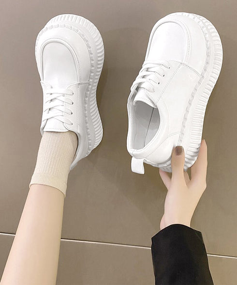 厚底ローファー レディース 韓国シューズ 歩きやすい レースアップ靴 編み上げローファー 大人可愛い Uチップシューズ 疲れない おしゃれドレスシューズ 通勤通学 86JIANL-044