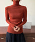 タートルネックリブニットとっくりセーター ハイネックニットレディース きれいめ 韓国風タイトニットソー着やせ 大人可愛いニット秋冬 シンプルニットインナーあったか 86LXAYT-001