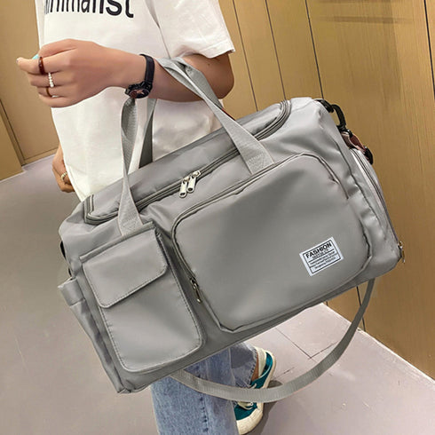 ボストンバッグレディース大容量旅行カバン キャリーオンバッグ 男女兼用 トラベルバッグ 出張合宿 シューズ収納 ロンバッグ 機内持ち込み 1泊2泊 3wayバッグ 86MCG-001