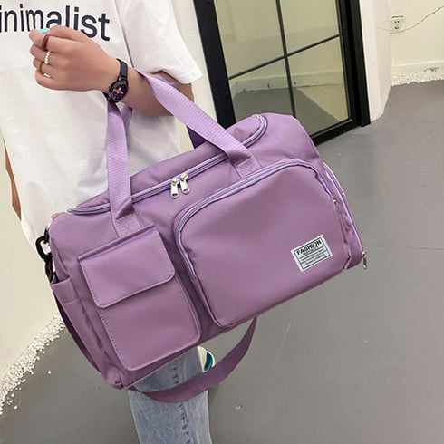 ボストンバッグレディース大容量旅行カバン キャリーオンバッグ 男女兼用 トラベルバッグ 出張合宿 シューズ収納 ロンバッグ 機内持ち込み 1泊2泊 3wayバッグ 86MCG-001