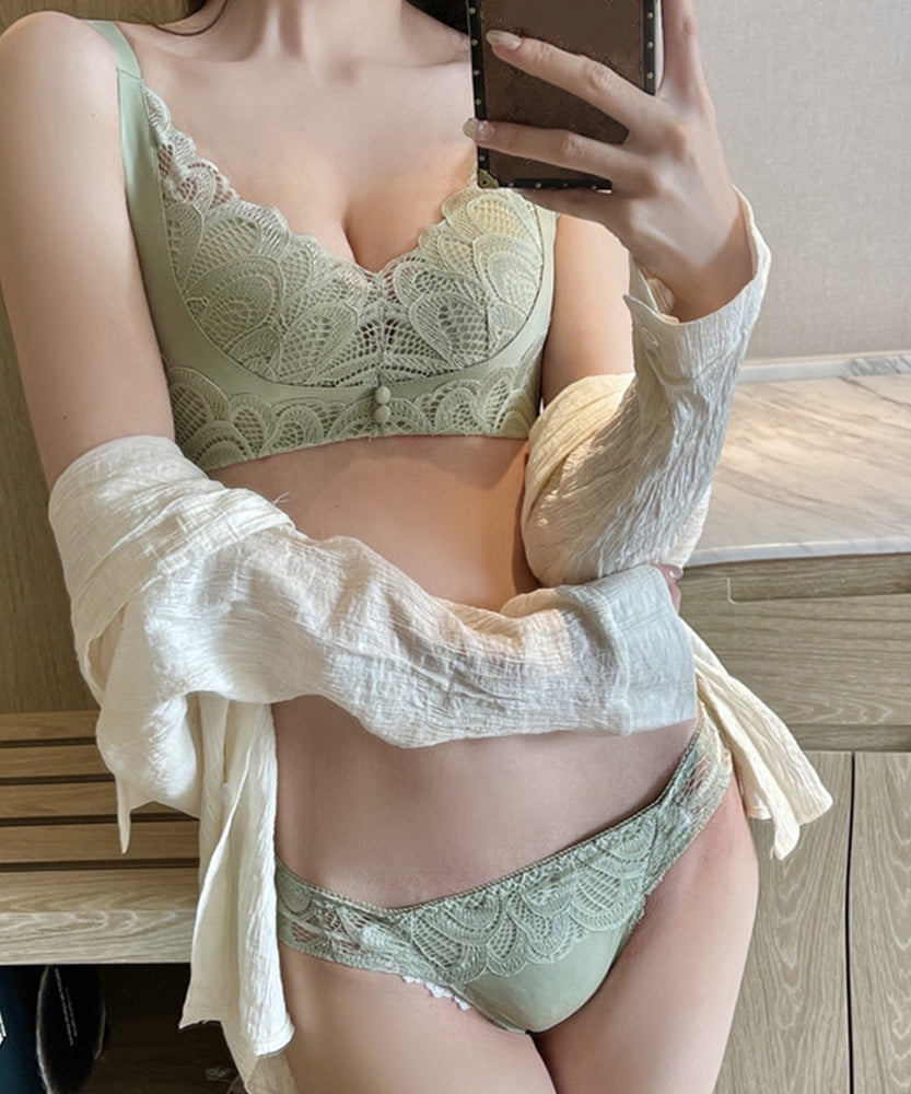 セクシーランジェリーセット ノンワイヤー ミントグリーン