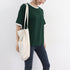 バイカラーTシャツ 韓国半袖 カジュアル おしゃれ ロゴ カットソー レディース クルーネック シンプル 夏服 トップス 可愛い プルオーバー スポーティー可愛い 86BAOMEI-001