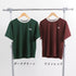 バイカラーTシャツ 韓国半袖 カジュアル おしゃれ ロゴ カットソー レディース クルーネック シンプル 夏服 トップス 可愛い プルオーバー スポーティー可愛い 86BAOMEI-001
